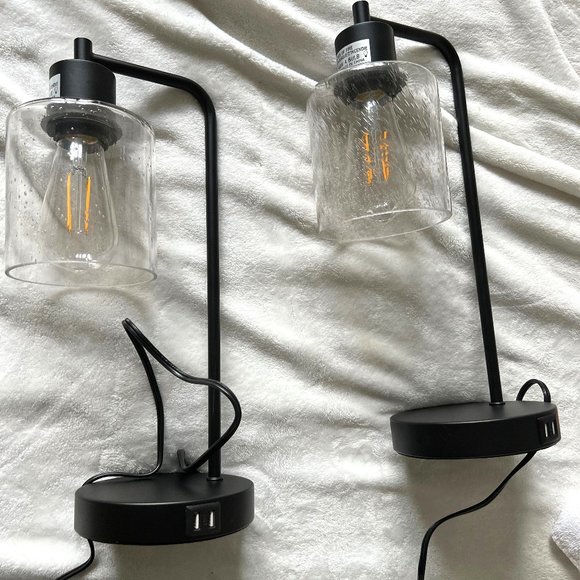 Other Vintage Farmhouse Side Table Touch Lamps Poshmark